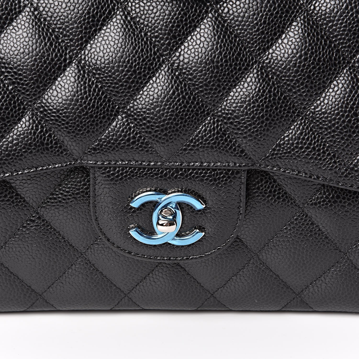 Chanel Caviar Quilted Jumbo Double Flap Black 10 of 11