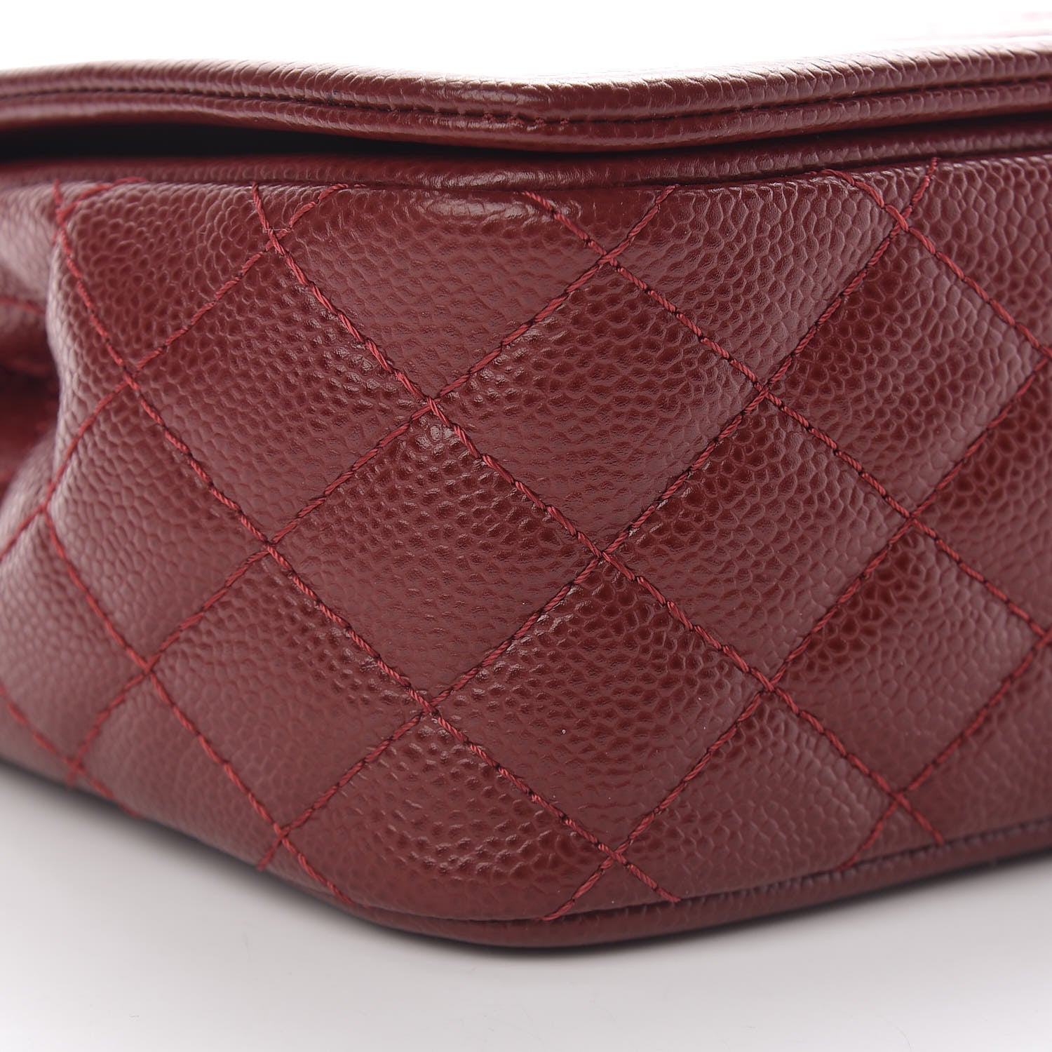 Chanel Caviar Medium Timeless CC Flap Dark Red 9 of 11