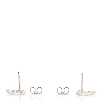 Tiffany Sterling Silver Paloma Picasso Villa Paloma Heart Palm Earrings 3 of 6