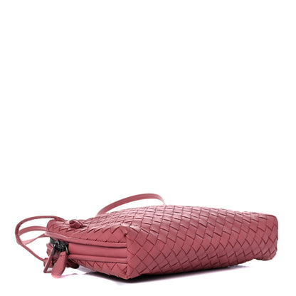 Bottega Veneta Nappa Intrecciato Nodini Crossbody Messenger Rose Pink 5 of 16