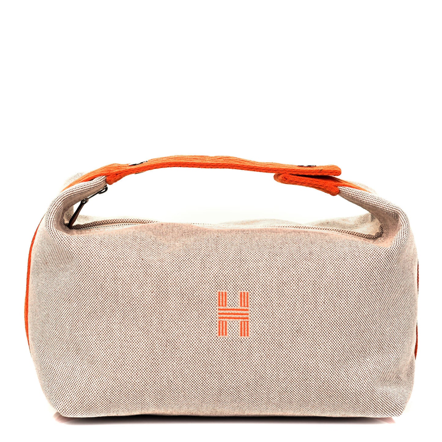 Canvas Large Bride-A-Brac Pouch Natural Orange