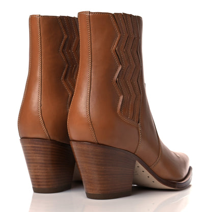 Hermes Calfskin Womens Vegas Ankle Boot 38 Naturel 4 of 9