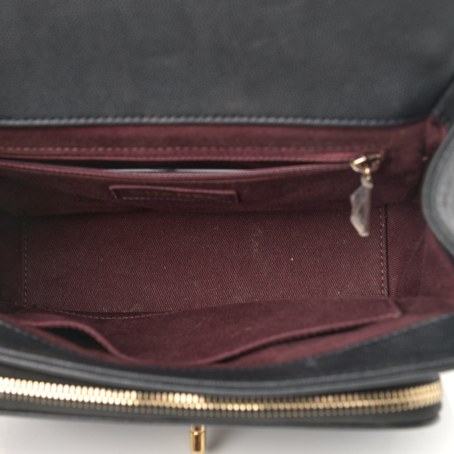 Caviar Quilted Small Business Affinity Flap Black