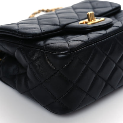 Chanel Lambskin Quilted Mini Pearl Crush Flap Black 10 of 11