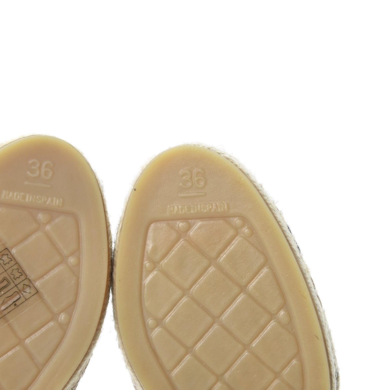 Chanel Lambskin CC Espadrilles 36 Beige Black 9 of 12