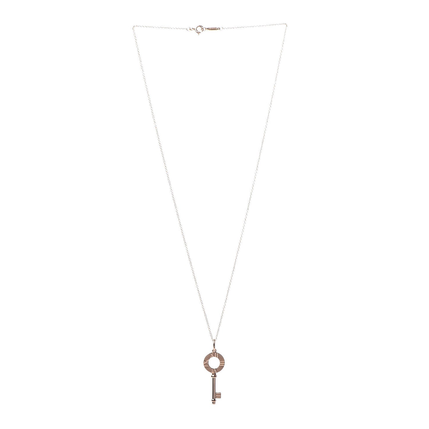 18K Rose Gold Atlas Key Pendant Necklace