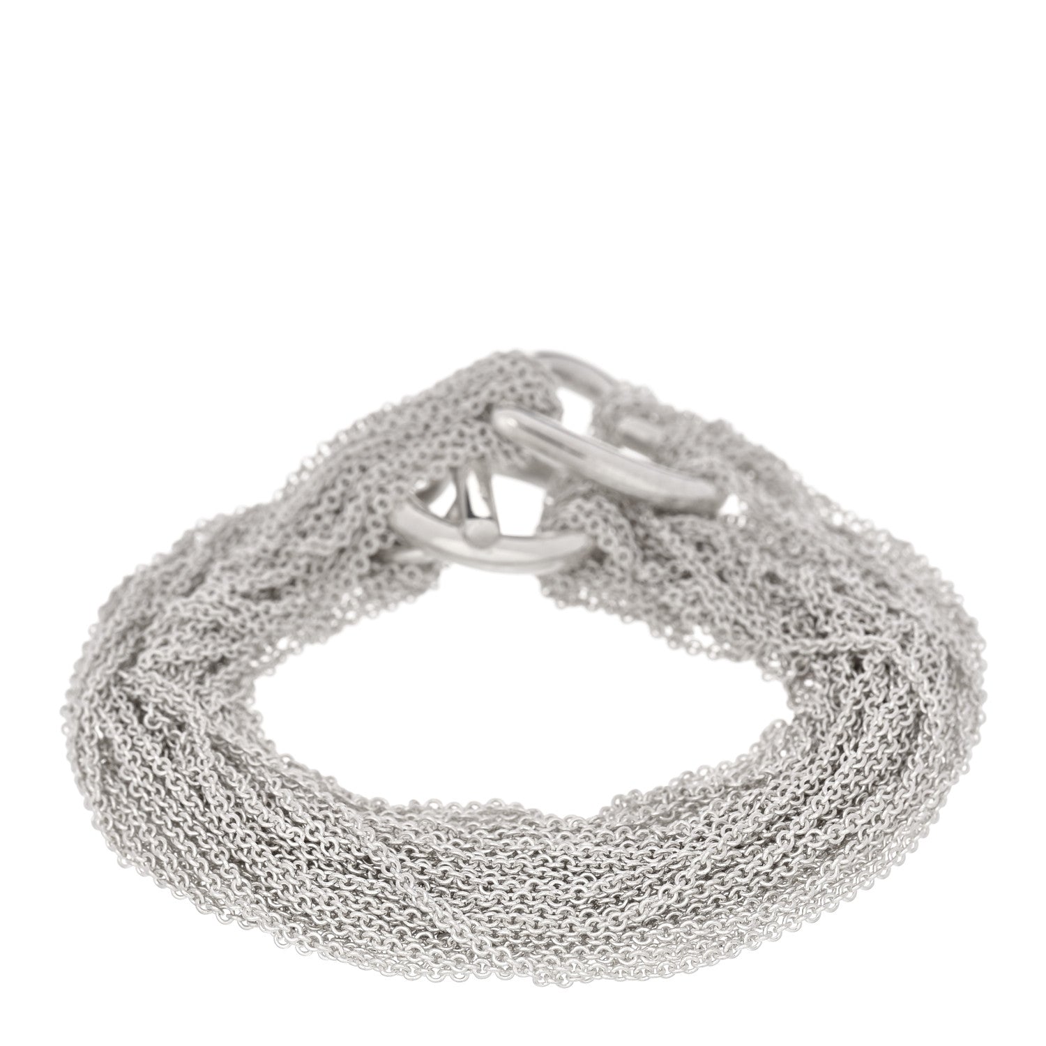 Tiffany Sterling Silver Heart Mesh Necklace 2 of 3