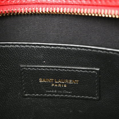 Saint Laurent Grain De Poudre Medium Uptown Tote Rouge Eros 6 of 10