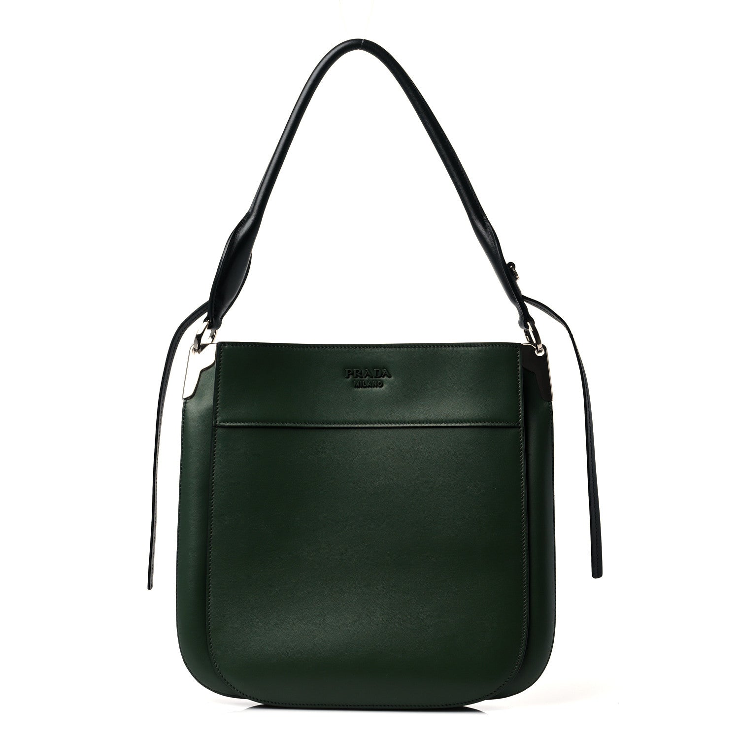 Prada City Calfskin Small Margit Bag Foresta Black 1 of 8