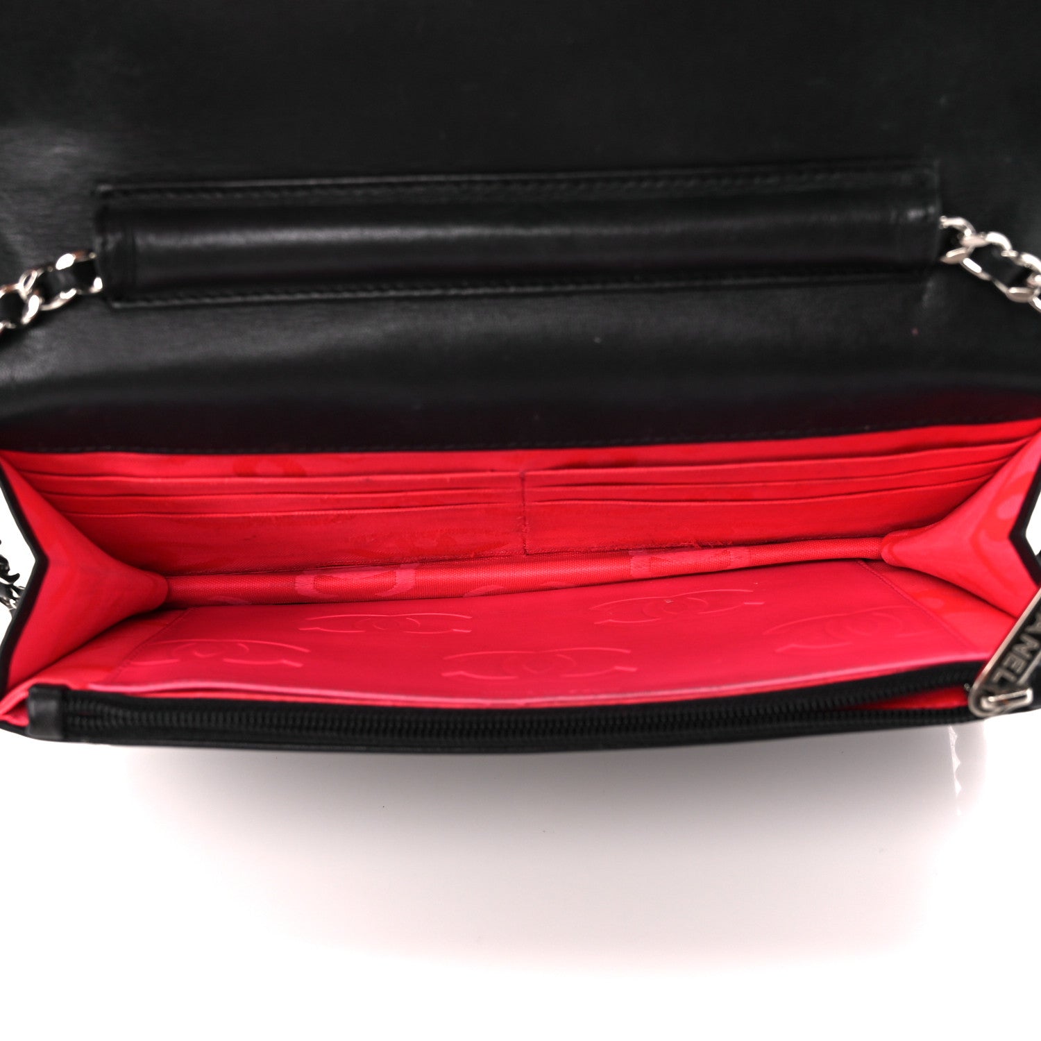 Chanel Calfskin Quilted Cambon Wallet on Chain WOC Black 5 of 12