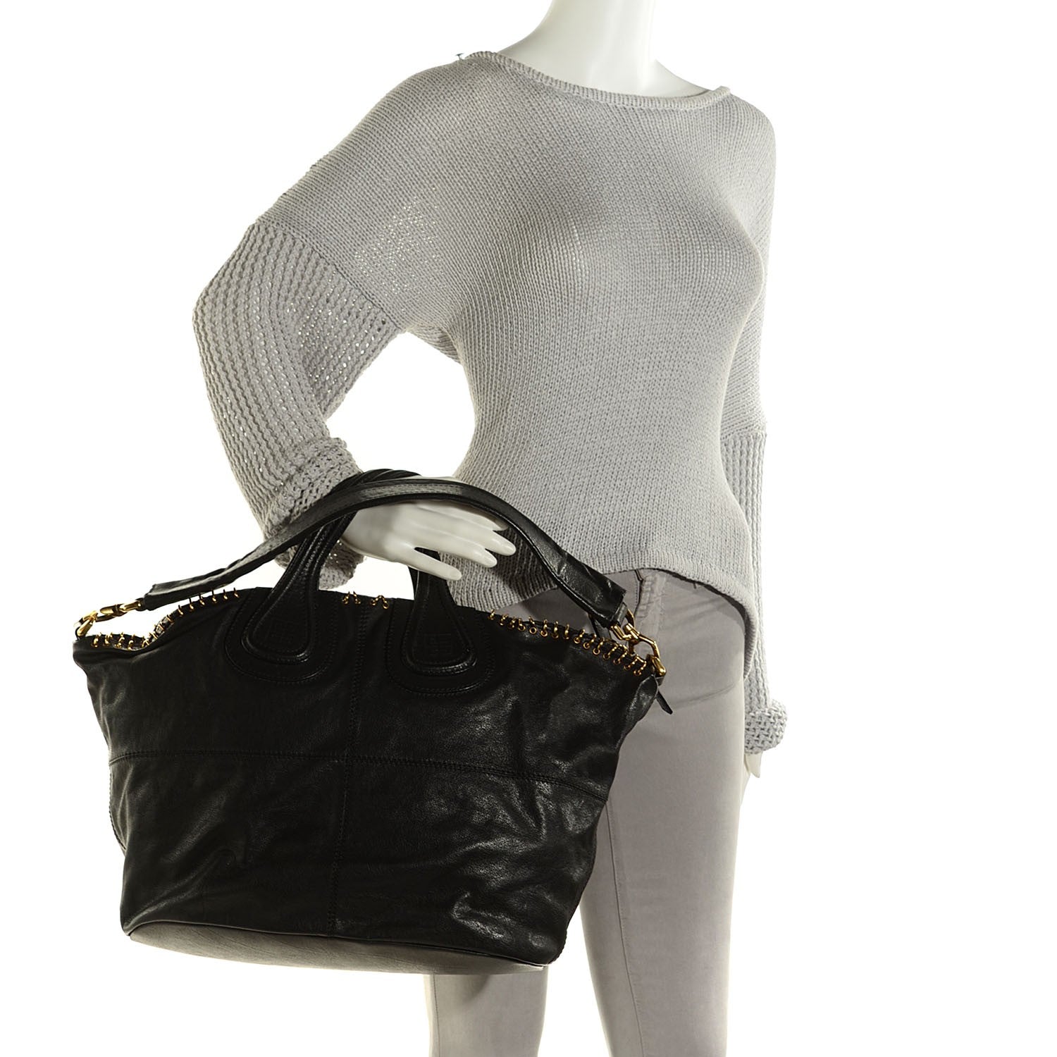 Givenchy Goatskin Medium Embellished Nightingale Black 2 of 11