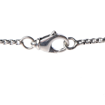 David Yurman Sterling Silver Black Onyx 14mm Infinity Pendant Necklace 6 of 6