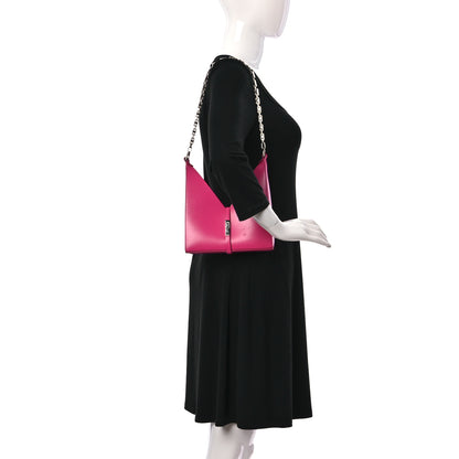 Givenchy Box Calfskin Mini Cut Out Shoulder Bag Neon Pink 2 of 11