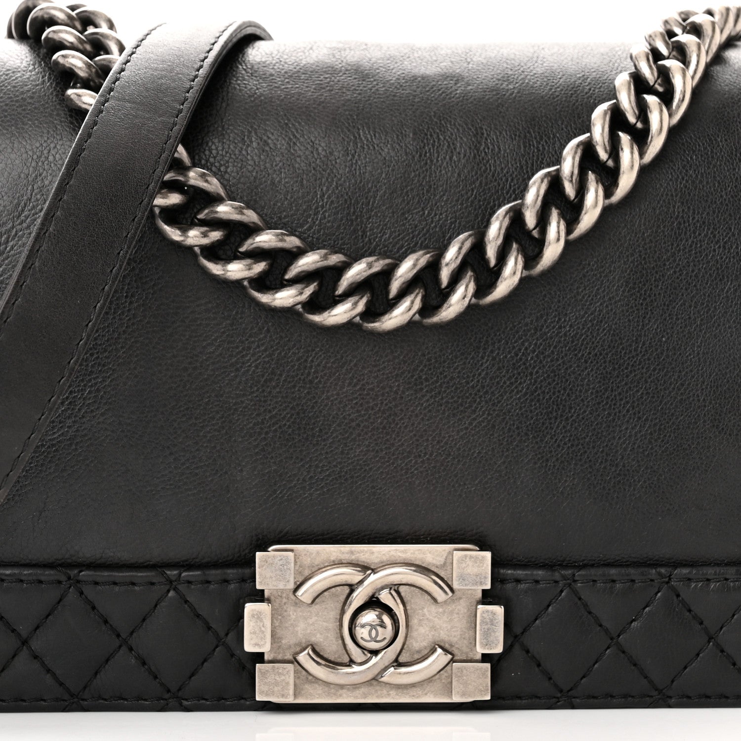 Chanel Calfskin Medium Boy Reverso Flap Black 8 of 10