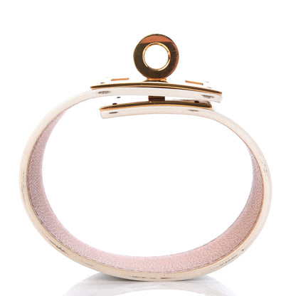 Hermes Epsom Kelly Dog Bracelet White 4 of 7