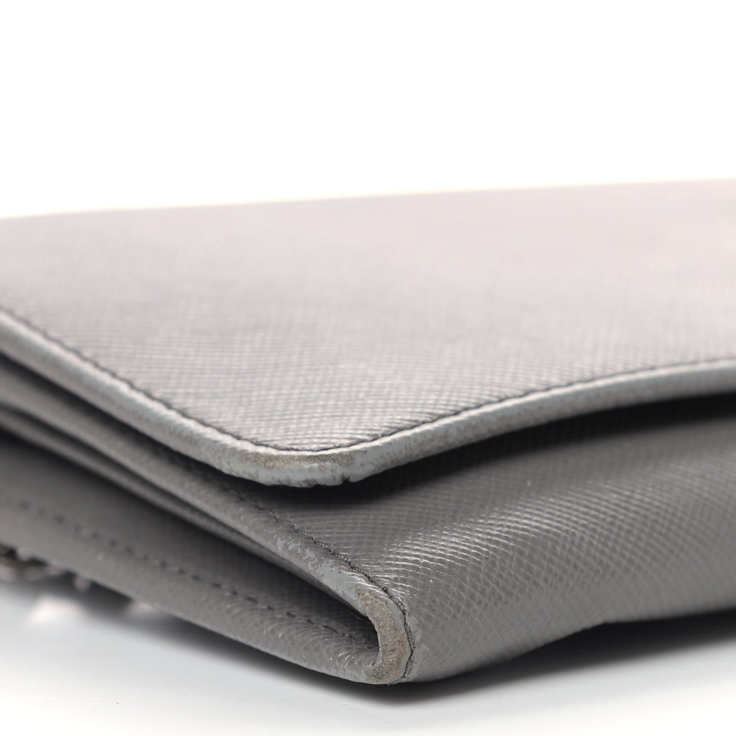 Saffiano Metal Oro Chain Wallet Marmo