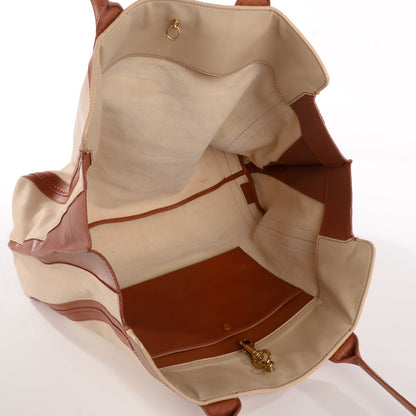 Chloe Calfskin Medium Alison East West Tote Husky White Tan 5 of 11