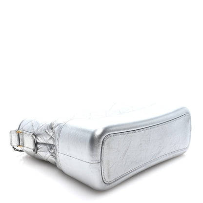 Chanel Metallic Aged Calfskin Quilted Medium Gabrielle Silver 4 of 10