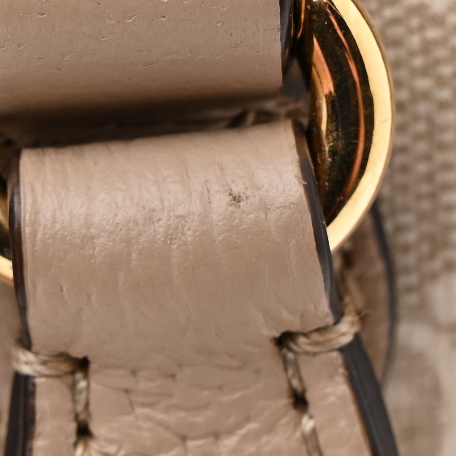 Gucci GG Supreme Monogram Textured Dollar Calfskin Mini Horsebit 1955 Top Handle Bag Beige Mystic White Oatmeal 13 of 14