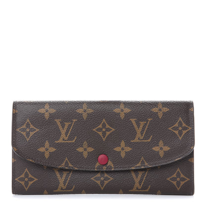 Louis Vuitton Monogram Emilie Wallet Fuchsia 1 of 10