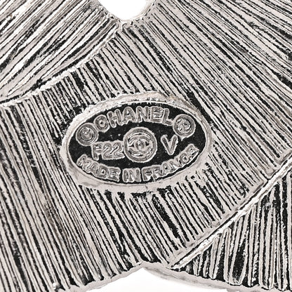 Chanel Baguette Crystal CC Brooch Silver 3 of 3