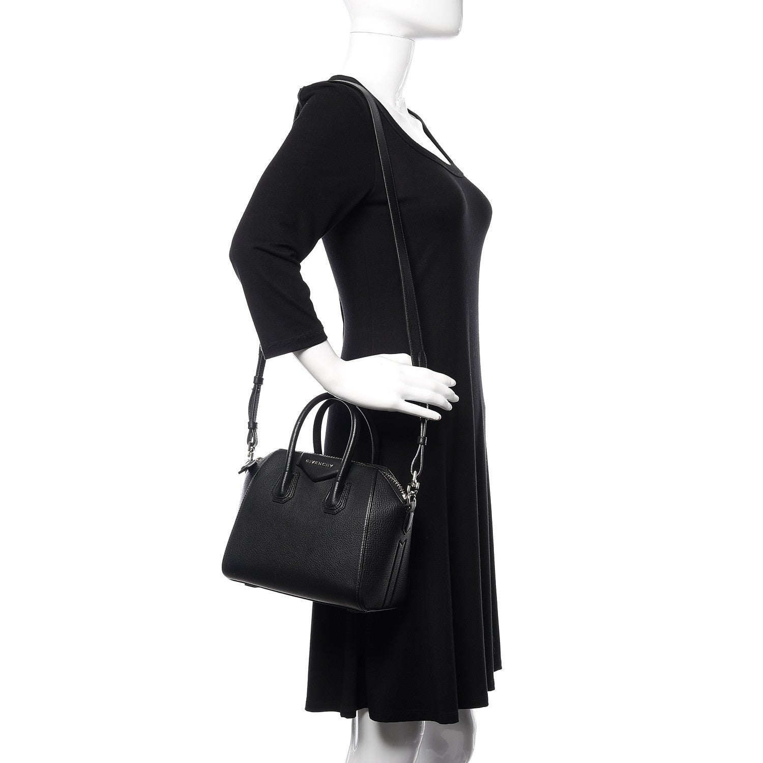 Givenchy Sugar Goatskin Mini Antigona Black 2 of 7