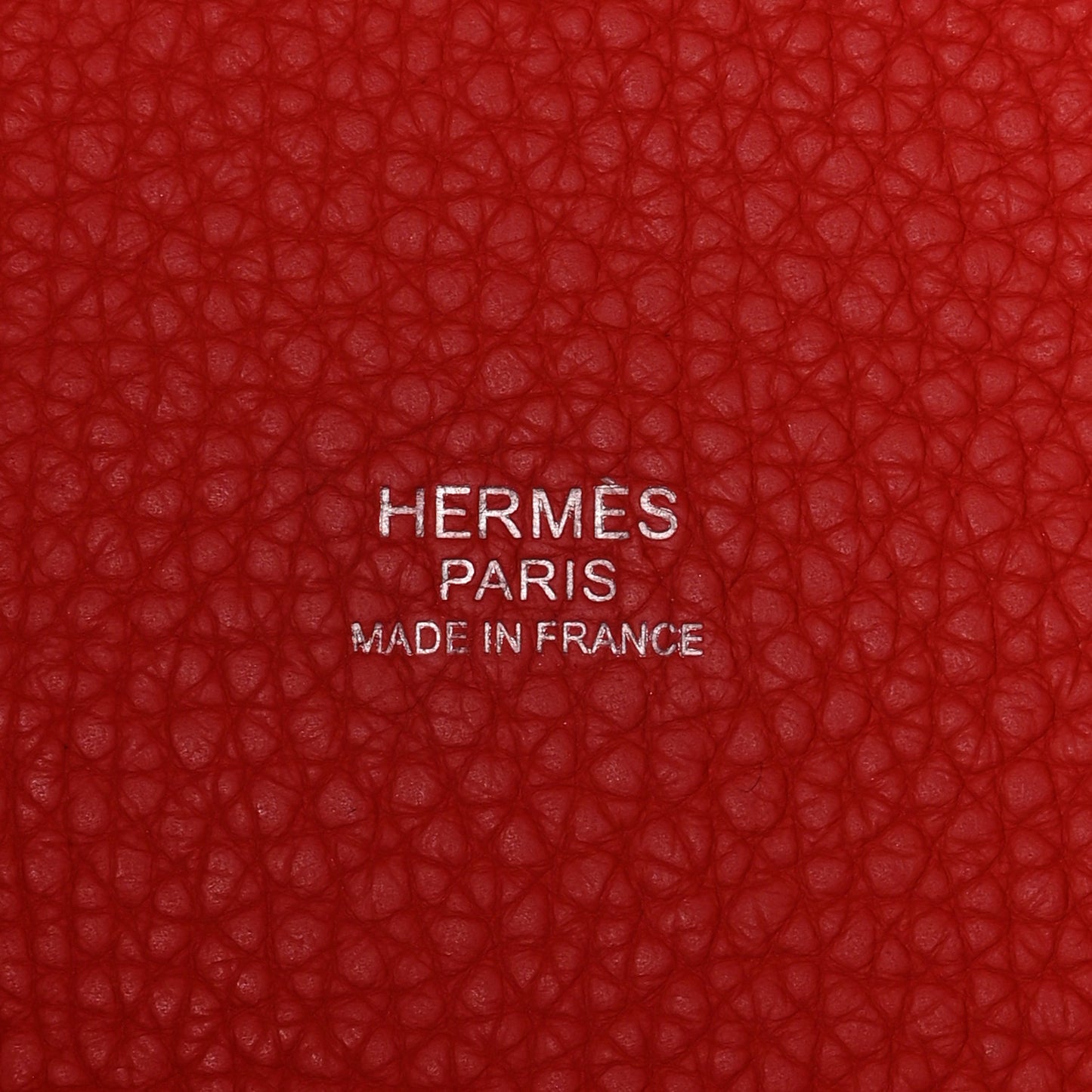 Taurillon Clemence Picotin Lock 22 MM Rouge Pivoine