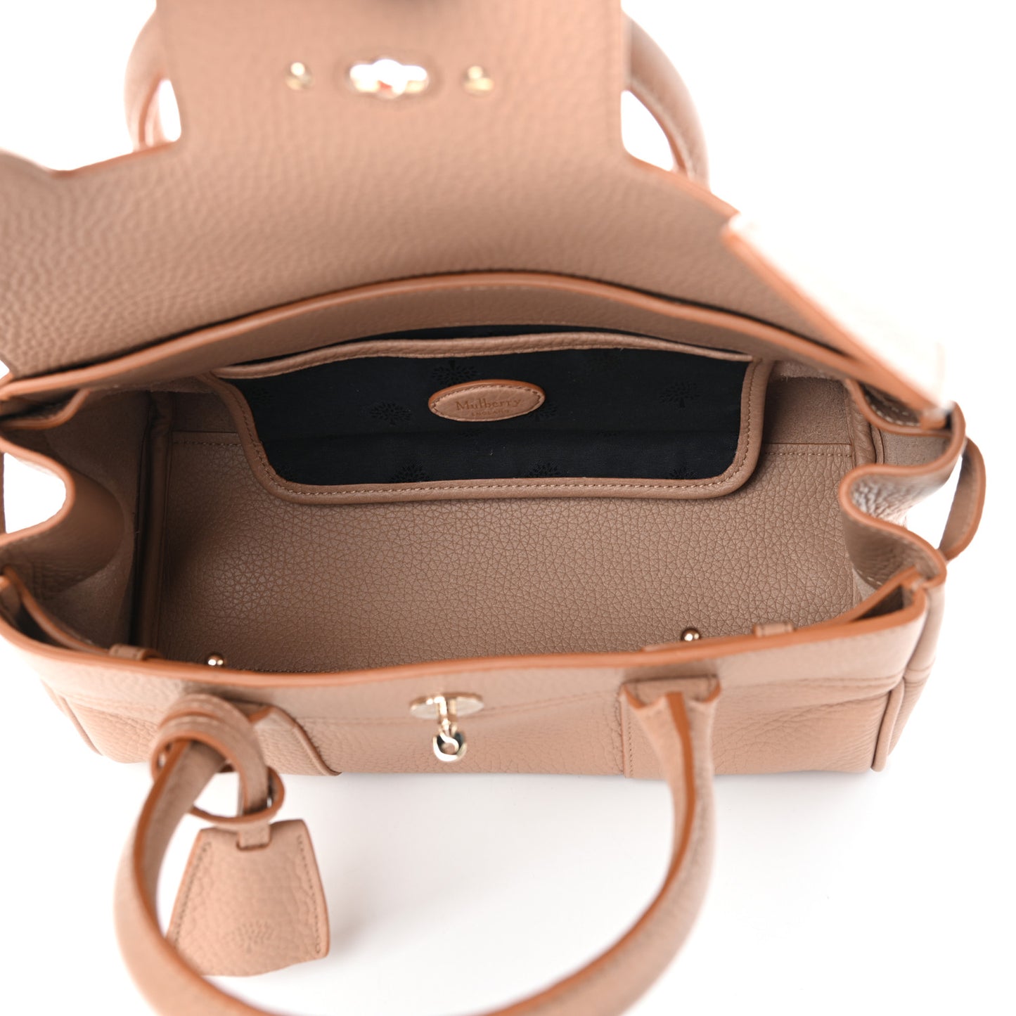 Spongy Pebbled Small Bayswater Satchel Rosewater