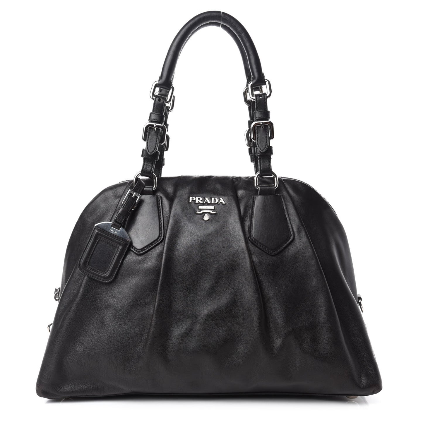 Soft Calf Dome Sachel Black