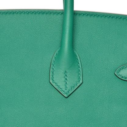 Hermes Swift Birkin 25 Vert Vertigo 9 of 32