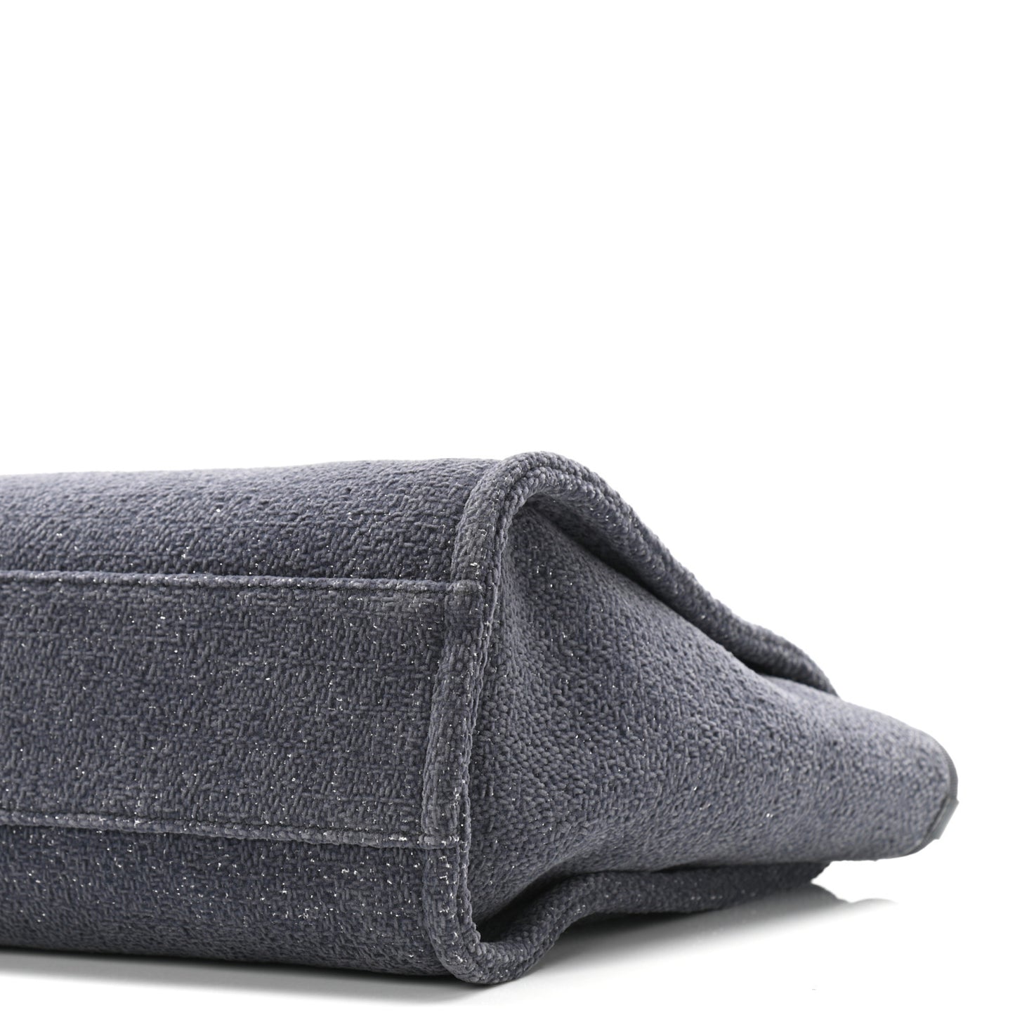 Lurex Boucle Small Deauville Tote Gray