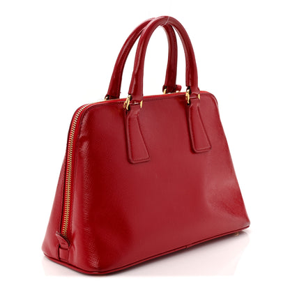 Prada Saffiano Vernice  Promenade Tote Rosso 3 of 11