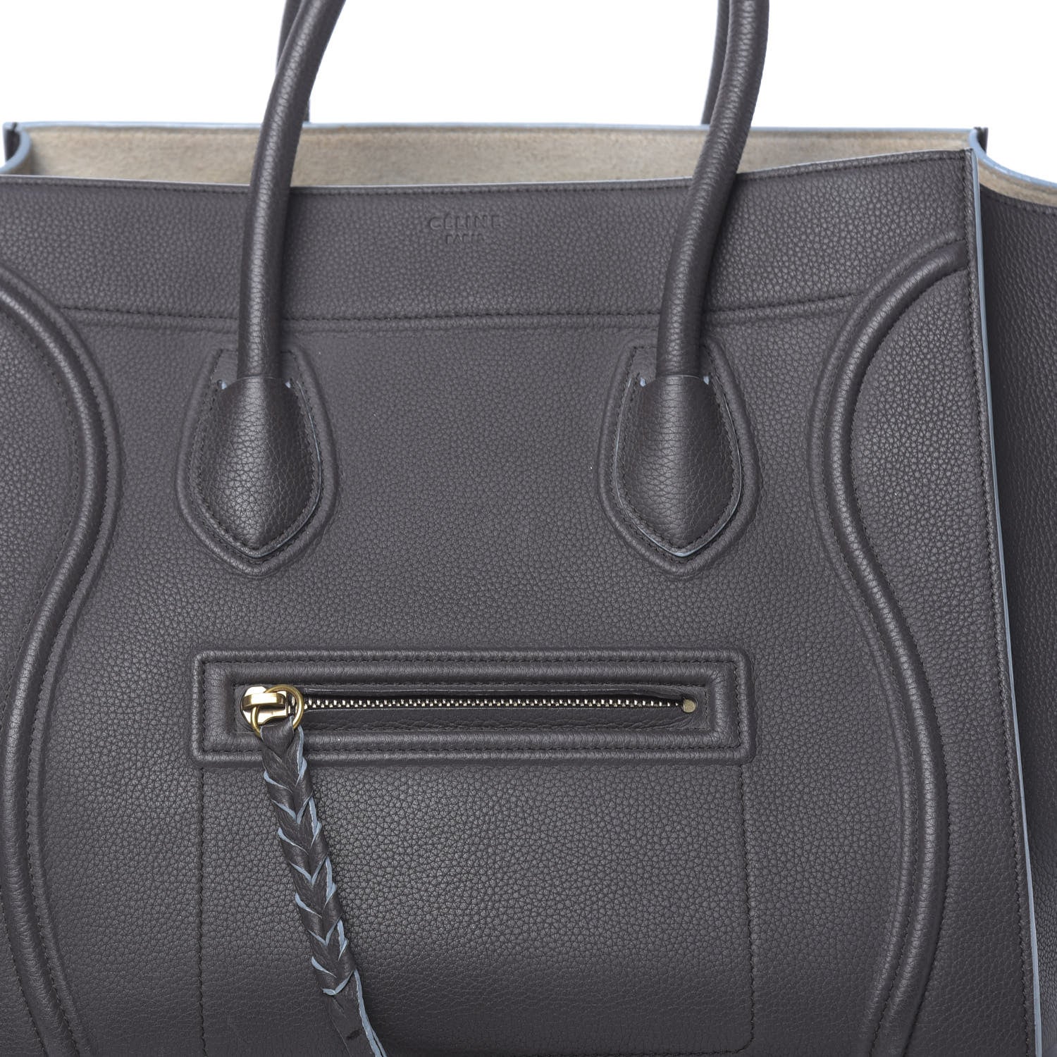 Celine Baby Grained Calfskin Medium Phantom Luggage Anthracite 11 of 18