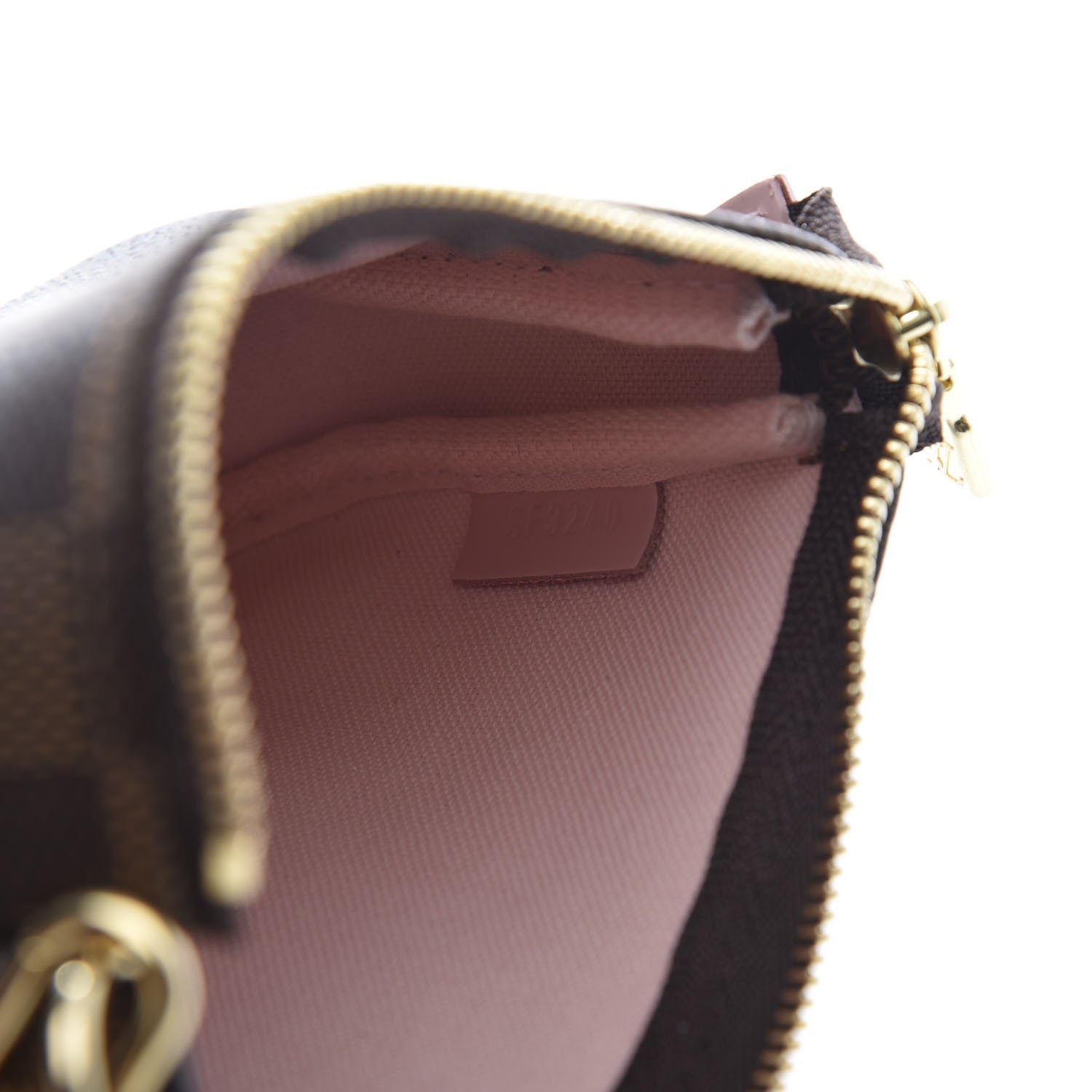 Louis Vuitton Damier Ebene 2020 Christmas Animation Big Wheel Mini Pochette Accessories Rose Ballerine 6 of 10