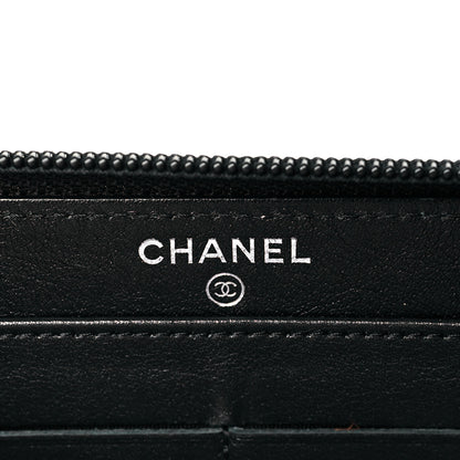 Chanel Caviar Large Timeless CC Zip Around Wallet Black 6 of 9