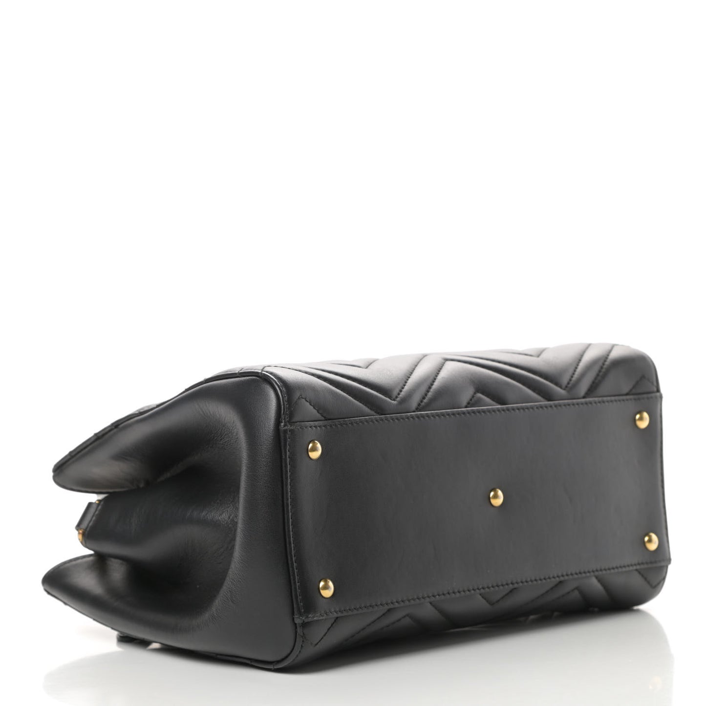 Calfskin Matelasse Small GG Marmont Tote Black