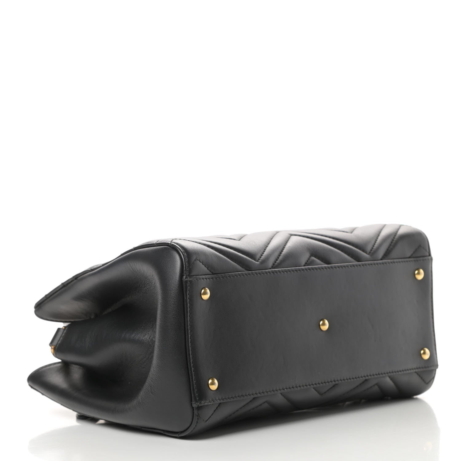 Gucci Calfskin Matelasse Small GG Marmont Tote Black 4 of 11