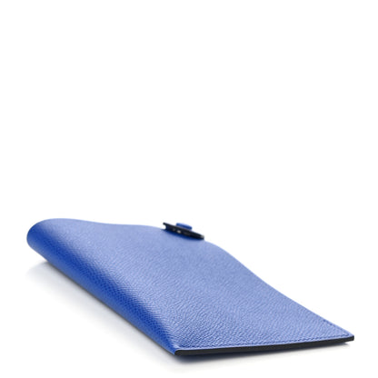 Hermes Epsom Tarmac PM Passport Holder Bleu Royal 4 of 8