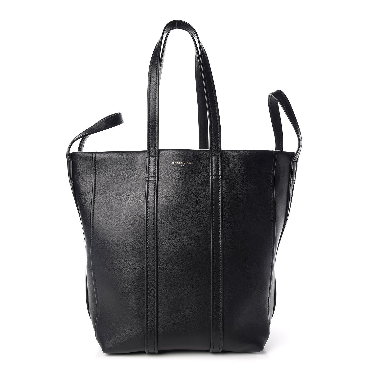Balenciaga Calfskin Large Laundry Cabas Tote Black 1 of 12