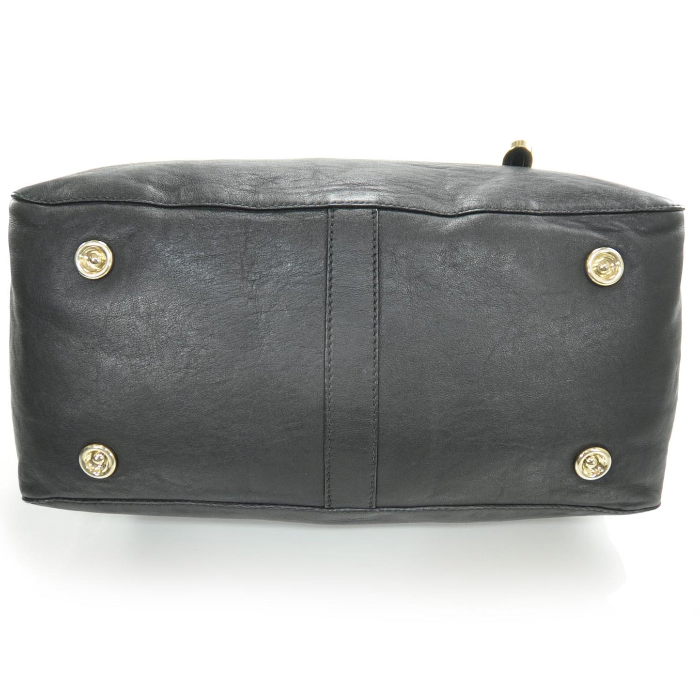 Leather Radiant Hobo Black