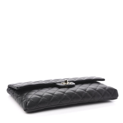 Chanel Caviar Quilted Flap Clutch Black 4 of 7