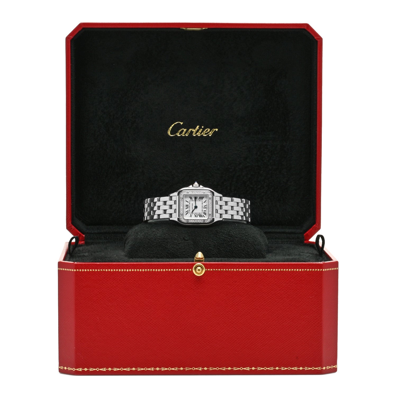 Cartier Stainless Steel Diamond 22mm Panthere Quartz Watch 5 of 5
