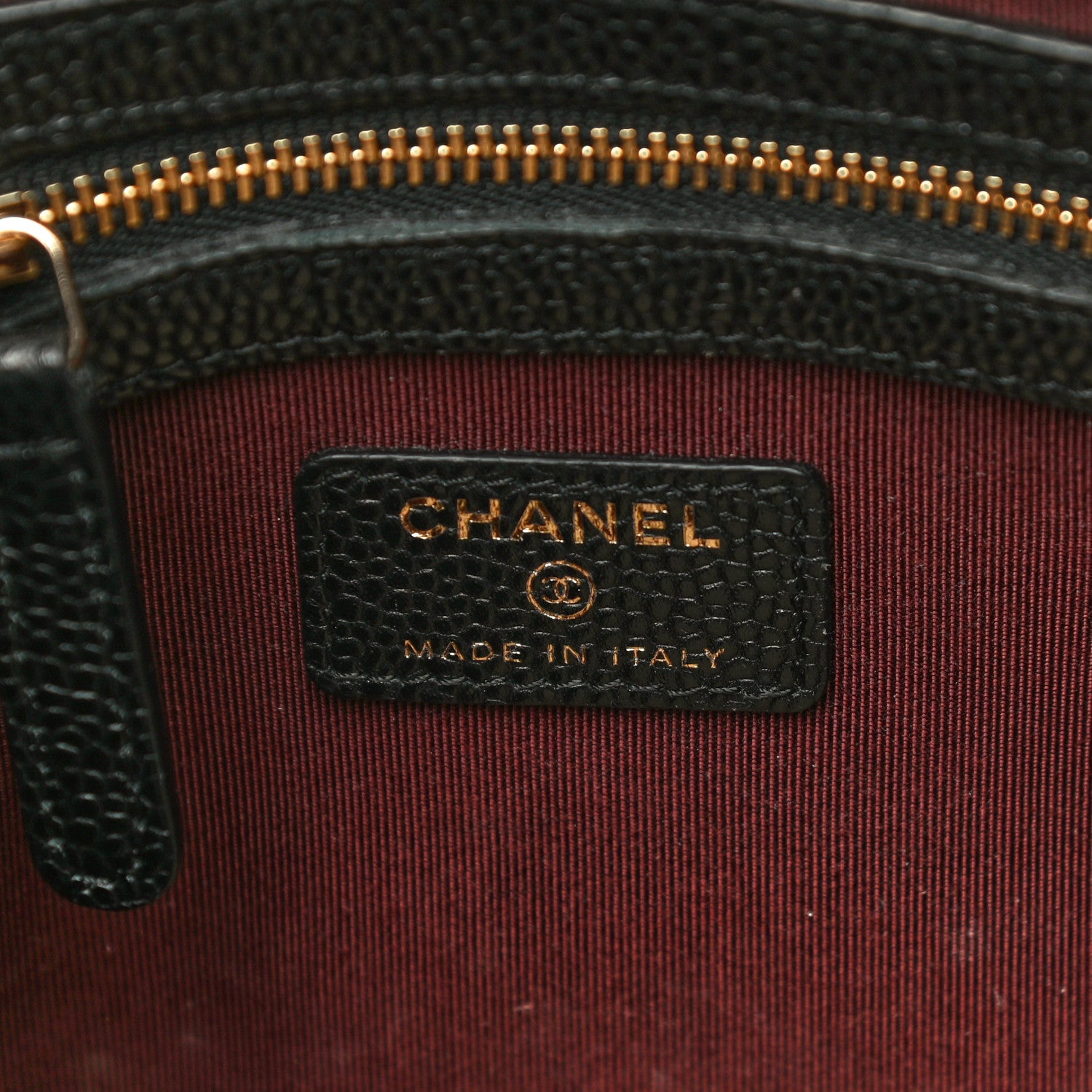 Chanel Caviar Quilted Medium Cosmetic Case Black 6 of 9