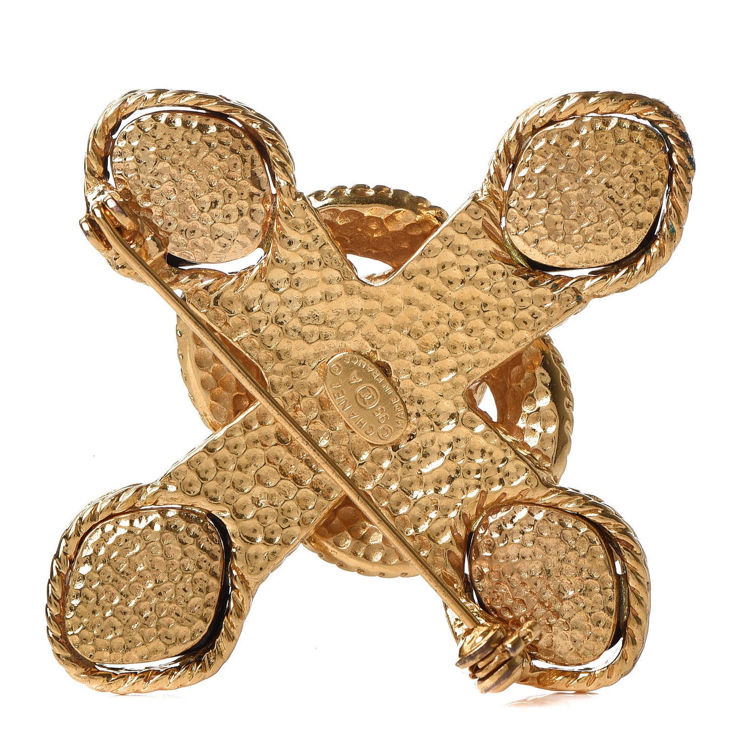 CC Brooch Black Gold
