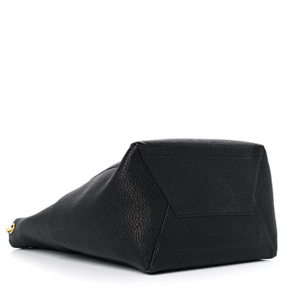 Celine Soft Grained Calfskin Sangle Bucket Bag Black 4 of 16