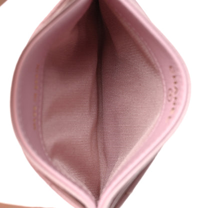 Chanel Caviar Pearl Quilted Coco Candy Card Holder Pink 5 of 10