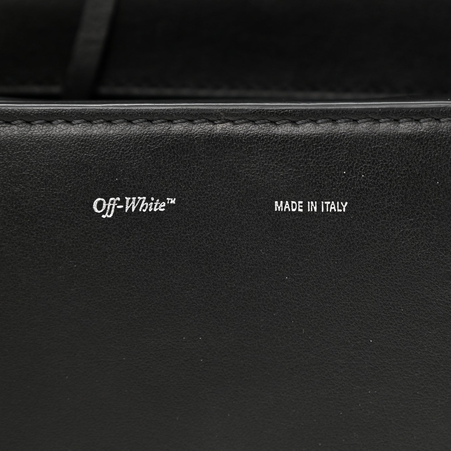 Calfskin Binder Clip Bag So Black