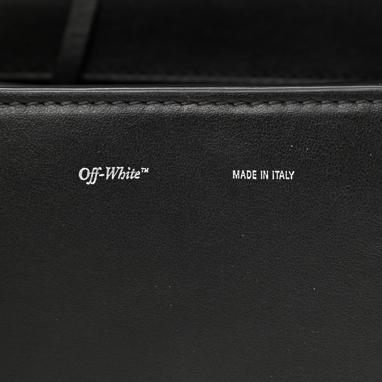 Off-White Calfskin Binder Clip Bag So Black 6 of 10