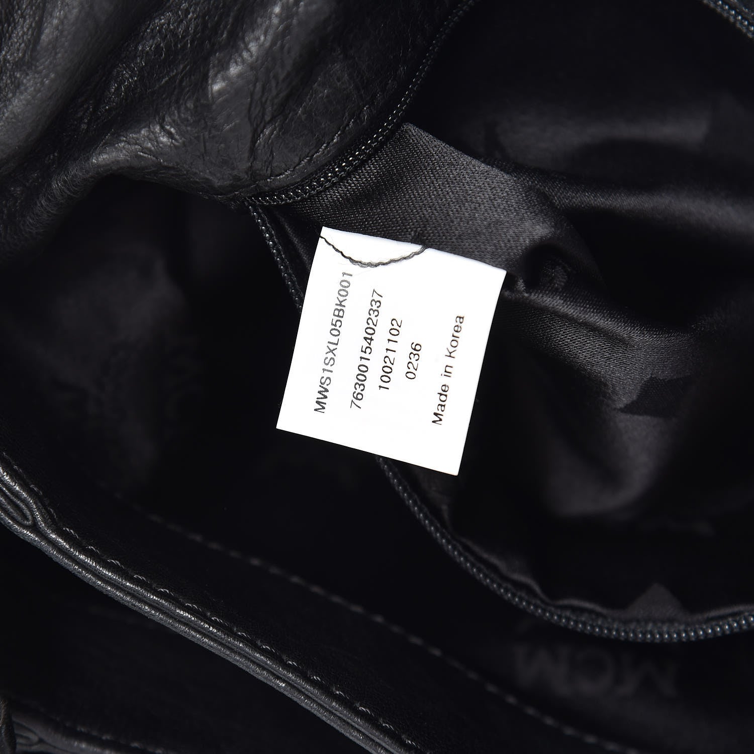 MCM Lambskin Flap Bag Black 8 of 12