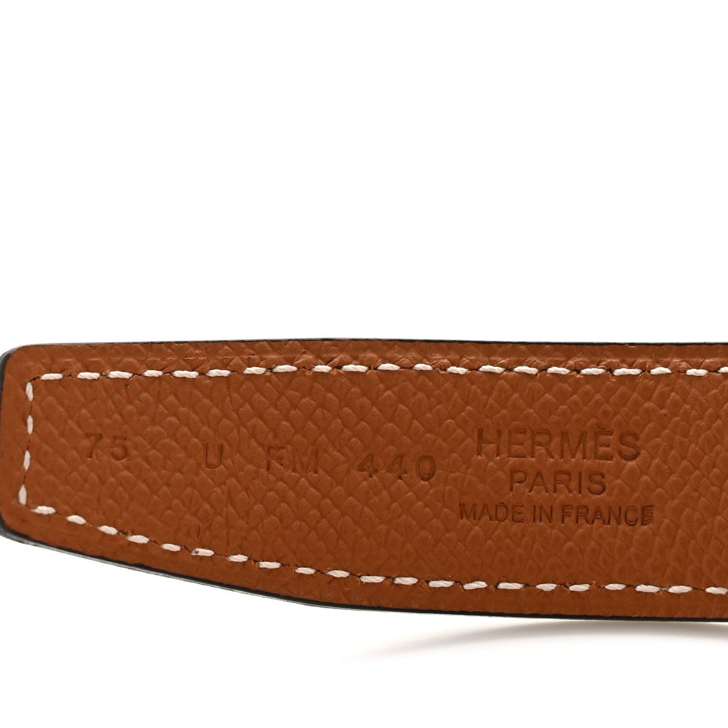 Hermes Swift Epsom 24mm Belt Strap 75 30 Vert Fizz Gold 5 of 6